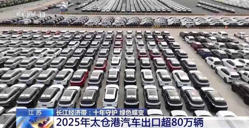 Last year, China exported over 800,000 cars, with Taicang Port witnessing the accelerated pace of Chinese manufacturing going global.